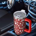thumbnail image 6 of Red Christmas Silhouette Pattern Tumbler with Handle and Lid,40oz Double Wall Vacuum Insulated Tumbler,Cups Gift for Women and Men, 6 of 7