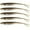 Brown-1, variant on 5pcs Artificial Floating Fishing Lure, Bionic Forked Tail Wobbler Soft Bait, Fishing Tackle For Saltwater