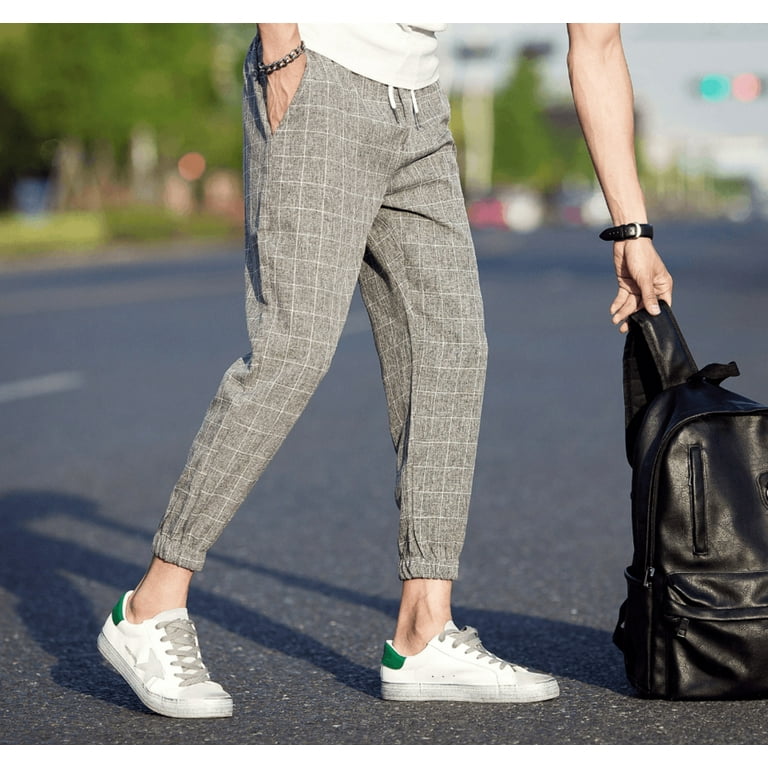 Ankle length joggers mens on sale
