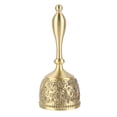 thumbnail image 2 of Dinner Bell, 4.7in Long Hand Call Bell Curved Handle Clear Sound  for School, 2 of 7