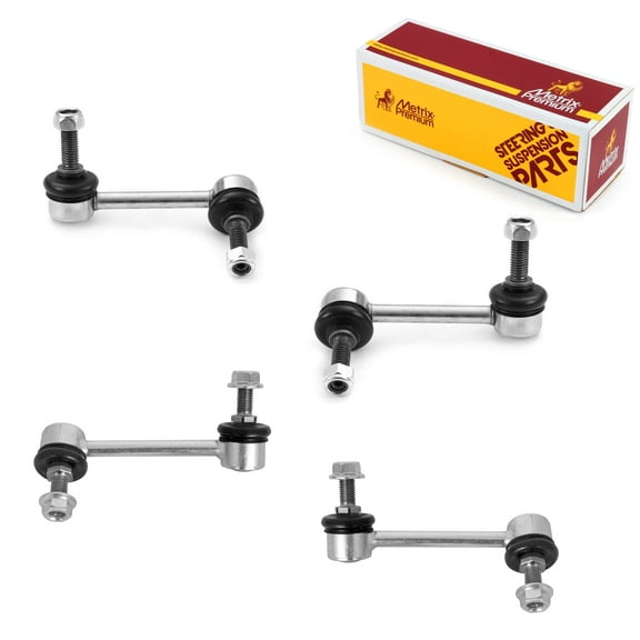 Metrix Premium Chassis Parts - 4 PC Front & Rear Sway Bar Stabilizer End Link Kit Fits 03 Isuzu Ascender, 02-03 Chevrolet Trailblazer, EXT, 02-03 GMC Envoy, K6665 K6666 K6667, K6668, Made in Europe