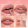 thumbnail image 5 of 3-in-1 Lipstick Set Lip Gloss and Lipstick Waterproofed Long Lasting Pigment Nude Non Stick Cup Women's Lip Makeup with Natural Lip Contoured 7.5ml, Xmas Stocking Stuffers Christmas Gifts for Women, 5 of 5