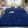 thumbnail image 5 of 4x6 Area Rugs for Living Room Rug: Soft Fluffy Shag Blue Rugs for Bedroom, Non-Slip Large Fuzzy Plush Rug Indoor Floor Carpet for Nursery Kids Boys Girls Room, Dorms, Playroom, Modern Home Decor, 5 of 18