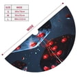 thumbnail image 3 of Pofeuu Cosmic Red Sparkle Dice Print Christmas Tree Skirt, Merry Christmas Skirt Xmas Tree Ornaments for Xmas Holiday Party Decorations-30", 3 of 7