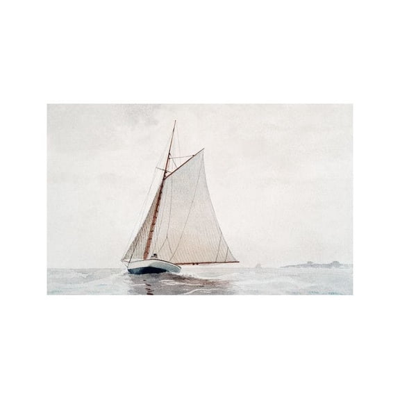 Winslow Homer - Sailing Off Gloucester Print Wall Art, Modern Wall Decor For Living Room Bedroom, 8x12 UNFRAMED