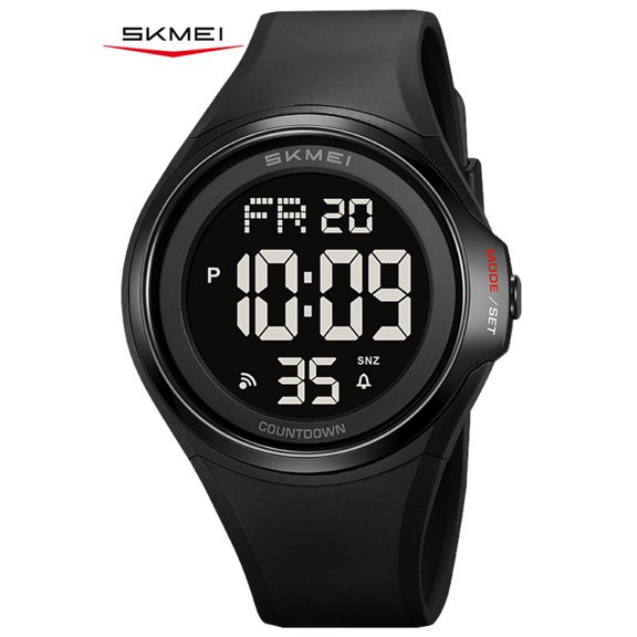 SKMEI Mens Digital Watch Sports Waterproof Outdoor Chronograph Large Face Wrist Watches for Men with Back Ligh/Alarm