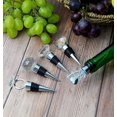thumbnail image 4 of Tapones de cristal para botellas de vino y bebidas: decorativos y reutilizables (2 piezas de cristal), 4 of 5