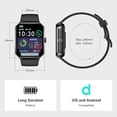 thumbnail image 6 of Blackview 2026 Smart Watch (Answer/Make Calls), Fitness Watch for Men and Women with Heart Rate/SpO2/Sleep Monitor/2 Straps, 100+ Sports Modes, IP68 Waterproof Activity Tracker for Android/iPhone, 6 of 7