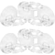 thumbnail image 5 of WORGEOUS 6pcs adhesivo soporte para cepillo de dientes de la pared de la pared del cepillo del cepillo del cepillo de dientes de la pared de la pared, 5 of 8