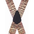 thumbnail image 3 of Suspender Store Novelty Tiger Suspenders - 2-Inch Wide Elastic - X-Back - Gator Clip - 3 Sizes, 3 of 4