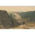 thumbnail image 2 of Francis Danby 14x11 Gold Ornate Wood Frame and Double Matted Museum Art Print Titled - The Avon Gorge, Looking Toward Clifton (ca. 1820), 2 of 4