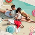 thumbnail image 4 of Camping & Hiking Beach Blanket Sandproof Oversized 78x82 Inch Extra Large Beach Mat Portable Picnic Mat for Travel Camping Hiking Lightweight Family Use, 4 of 6