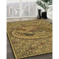 thumbnail image 2 of Ahgly Company Indoor Square Patterned Bee Yellow Area Rugs, 5' Square, 2 of 6