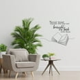 thumbnail image 3 of Never Trust Anyone Who Has Not Brought A Book With Them - Reading Quote Vinyl Wall Art Sticker Wall Decal Reading Activity Home Library Area Living Room Boys Girls Kids Décor Design Size (22x30 inch), 3 of 3