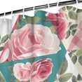 thumbnail image 3 of Pioneer Flower Floral Print Pattern Shower Curtain 84"x72" ,Bathroom Decorative Shower Curtains Set with 12 Hooks,Modern Waterproof Washable Shower Curtain, 3 of 6