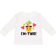 thumbnail image 3 of Inktastic 2nd Birthday Pineapple Girls Hawaiian Girls Long Sleeve Toddler T-Shirt, 3 of 5