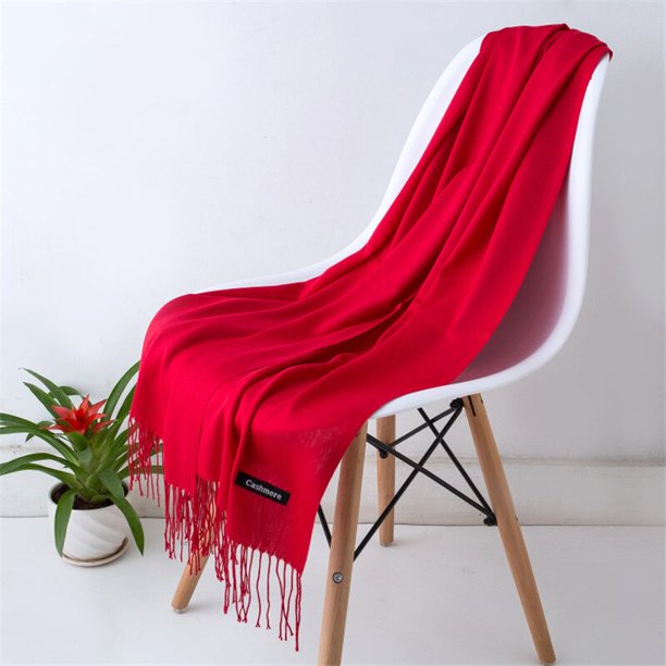 JTVOVO-chal fino de Cachemira para mujer, Hijab con flecos, bufanda de invierno, marca de lujo, novedad de 2021 Fivean unisex