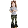 thumbnail image 5 of Daisy Del Sol Little Girls Velvet Boho Bell Bottom Stretch Legging Flared Pants Toddler Childrens Kids 2T-8, 5 of 6