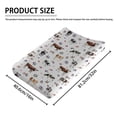 thumbnail image 2 of Watercolor Cows Boho Floral Changing Pad Cover for Baby Girl Boy Highland Cow Wildflowers Leaves Diaper Change Table Sheets Soft Stretchy Fitted Changing Pad Mat Sheets 32"x16", 2 of 6
