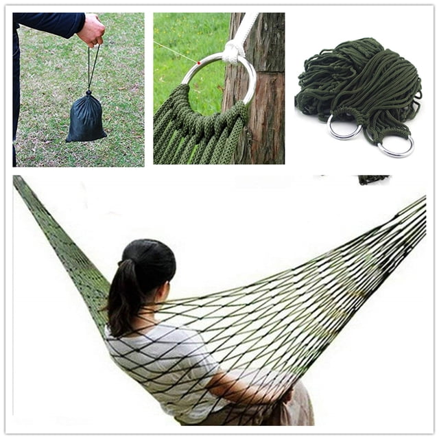 Big Hanging Hammock Chair Swing Garden Outdoor Yard Camping Nylon Rope Bag