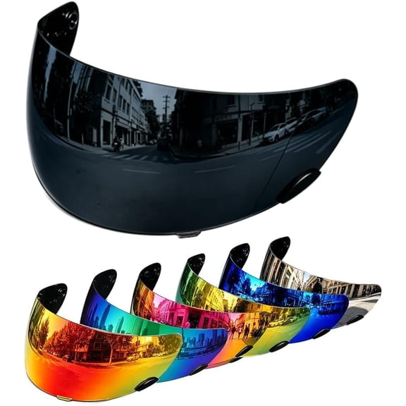Qualifier Visor- Qualifier DLX Shatterproof Helmet Visor Motorcycle Face Shield Accessories Replacement for Bell Qualifier/Star/Vortex/RS-1/Revolver,Black