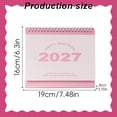 thumbnail image 3 of olkpmnmk 2027 Monthly Standing Desk Calendar, Bound Compact Page Desktop Calendar Notebook, Desk Flip Calendar for Daily Schedule Management, Ideal For Home and Office Use, 3 of 4