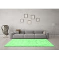 thumbnail image 3 of Ahgly Company Indoor Round Oriental Emerald Green Traditional Area Rugs, 6' Round, 3 of 4