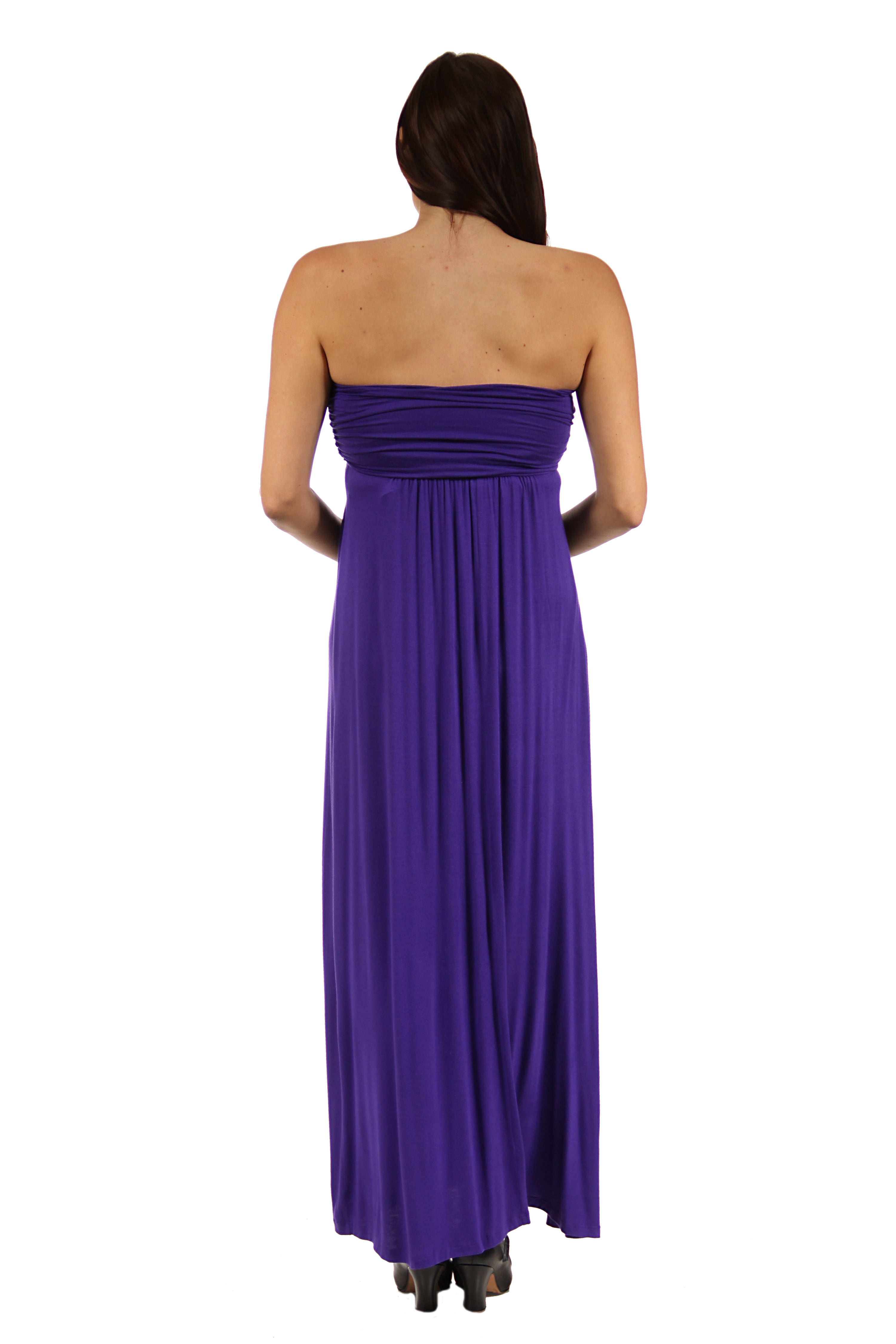 Women's Maternity Strapless Maxi Dress