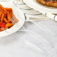 thumbnail image 7 of 6.7inch Clear Plastic Forks/Spoons/Knives Heavy Duty, Premium Disposable Forks/Spoons/Knives, Durable Plastic Cutlery for Parties, Picnics, Big Event, Daily Use - Heat Resistant & BPA Free, 7 of 7