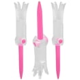 thumbnail image 2 of Tee de golf de entrenamiento plegable, accesorios de práctica giratorios antivuelo, pernos de bola para Golf, color rosa, 2 of 8