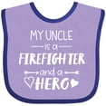 thumbnail image 3 of Inktastic My Uncle is a Firefighter and a Hero Boys or Girls Baby Bib, 3 of 4