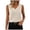 Beige, variant on Womens Cotton Linen Tank Tops V Neck Casual Cami Sleeveless Blouses Basic Shirt Summer Clothes Fashion Outfits (Khaki, XL)