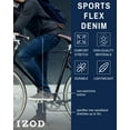 thumbnail image 2 of IZOD Men's Denim Jeans - Ultrasoft Stretch Denim Straight Fit Jeans for Men, 2 of 7