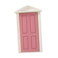 thumbnail image 2 of Casa de muñecas Puerta antigua europea, muebles de casa de muñecas, puerta de hadas en miniatura de casa de muñecas, mini puerta de madera 1:12 para, 2 of 9