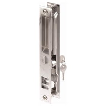 Prime-Line C 1075 Keyed Sliding Door Flush Latch Handle Set, Diecast Construction, 6-5/8 In. - Quantity 4