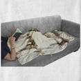 thumbnail image 6 of Vintage Soft Flannel Fleece Throw Blanket, European Landmark Traveller Tourist Cities Italy France Spain Sketchy Image, Cozy Plush for Indoor and Outdoor Use, 50" x 60", Brown and Cream, by Ambesonne, 6 of 6