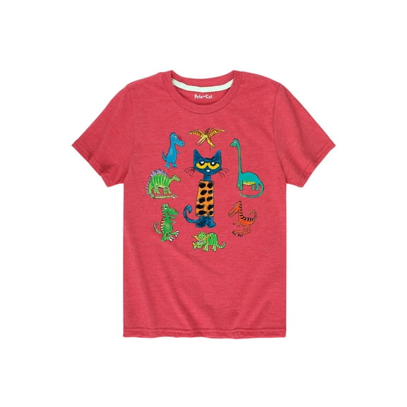 Pete The Cat - Favorite Dinosaurs - Toddler Short Sleeve Graphic T-Shirt
