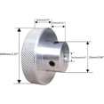 thumbnail image 2 of CHANCS Poignée de Réglage en Alliage d'Aluminium 40mm OD 12mm pour Moulin Perceuse Manivelle Tour, 2 of 6
