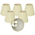 thumbnail image 2 of Royal Designs, Inc. Hardback Empire Chandelier Basic Shade CS-923-5LNEG-6, Linen Eggshell, 3 x 5 x 4.5, Pack of 6, 2 of 5