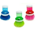 thumbnail image 2 of 2 Scrubber Soap Dispense Palm Wash Brush Cleaning Pan Pot Dish Bowl Kitchen Tool, 2 of 5