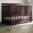 thumbnail image 2 of Graco Asheville 4-in-1 Convertible Baby Crib with Drawer, Espresso, 2 of 9