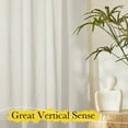 thumbnail image 3 of NICETOWN Natural Sheer Linen Curtains for Dining Room, Rod Pocket & Back Tab Privacy Vertical Window Drapes with Light Filtering for Living Room, 52"x 95", 2 Panels, 3 of 8
