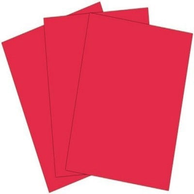 Papier de construction 9 x 12 rouge, 48 feuilles/paquet (1401-100) 