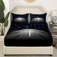 thumbnail image 3 of Erosebridal Basketball Queen Sheet Sets for Teens, Futuristic Rectangle Bedding Queen Size, Sports Theme Decor, 3 of 7