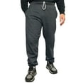 thumbnail image 4 of Fruit of The Loom Men's Fleece Jogger Sweatpants 2 Pockets Relaxed Fit M-4XL - Charcoal Irregular, 4 of 5