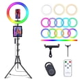 thumbnail image 1 of Selfie Ring Light Herrfilk 10 con trípode de 73 cm y soporte, 1 of 6