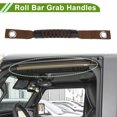 thumbnail image 2 of Mangos de agarre del roll bar Unique Bargains para Jeep Wrangler 2018-2027 Soporte de agarre Nylon Plástico Negro Marrón 4 Pcs, 2 of 6