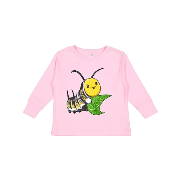 Inktastic Monarch butterfly caterpillar- cute baby insect Boys or Girls Long Sleeve Toddler T-Shirt
