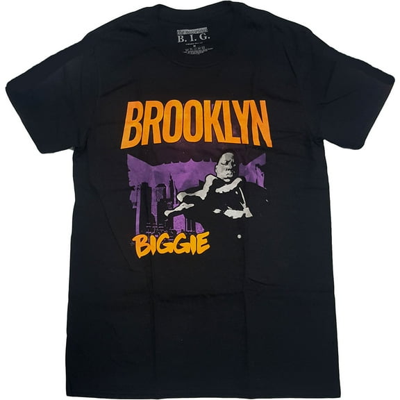 Biggie Smalls Unisex T-Shirt Brooklyn Orange (Small)