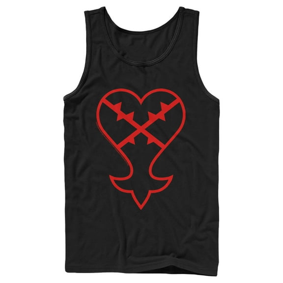 Men's Kingdom Hearts 1 Inverted Evil Symbol Tank Top Black Small